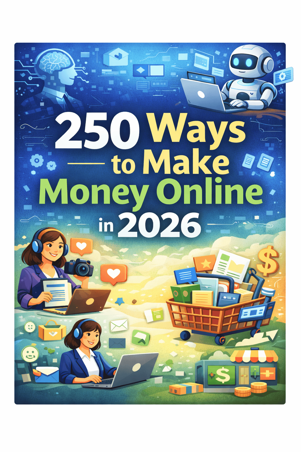250 Ways to Make Money Online in 2026 (With PLR Rights)